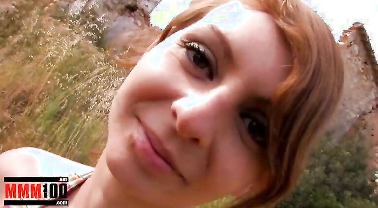 Little red head gets it brutally in her tight little ass