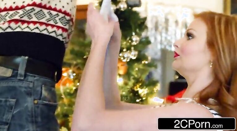 Redhead Czech Stepmom Tarra White Fucking Her Stepson For Christmas