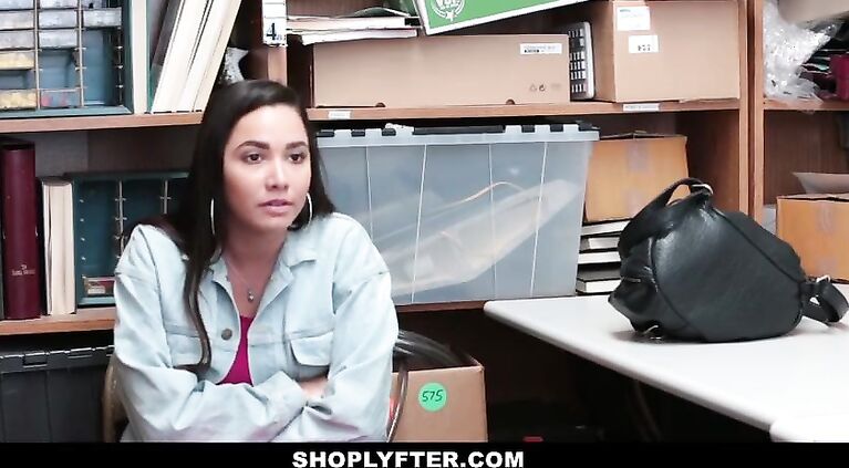 Shoplyfter -Teen thief (Karlee Grey) compelled to strip and fuck to avoid jail