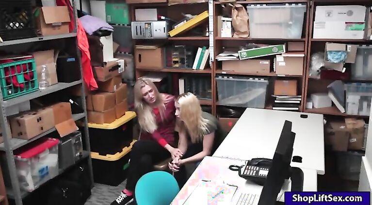 Mommy and her daughter caught stealing and fucked by LP officer on duty