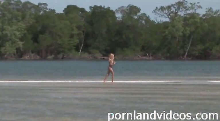 outdoor anal threesome blonde slut 2 big cocks double penetration
