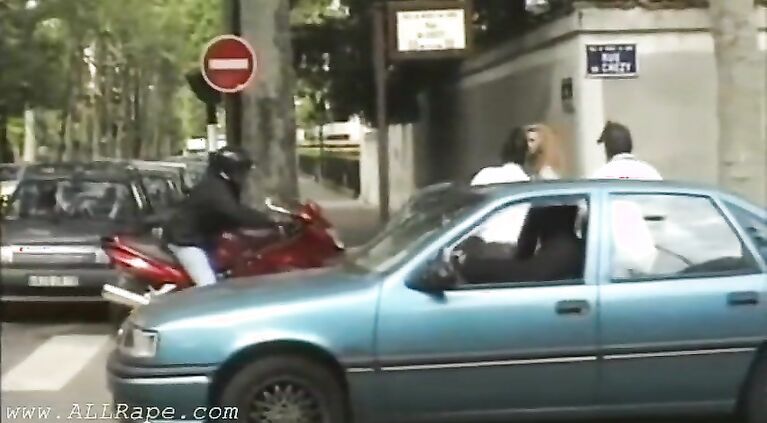 Girl forced into a forced blowjob and brutally fucked with a lot of screaming in a rape video.
