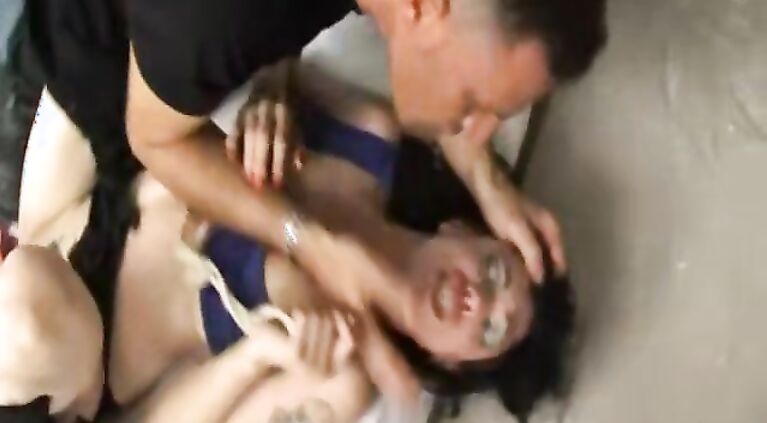 Amateur girls being hoodwinked into a hardcore rape porn scene.