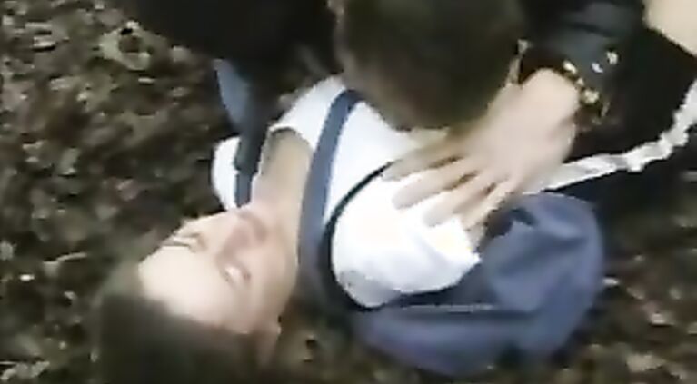 Police found a drunk man standing over a crying girl and knew he had committed the brute crime without hesitation.