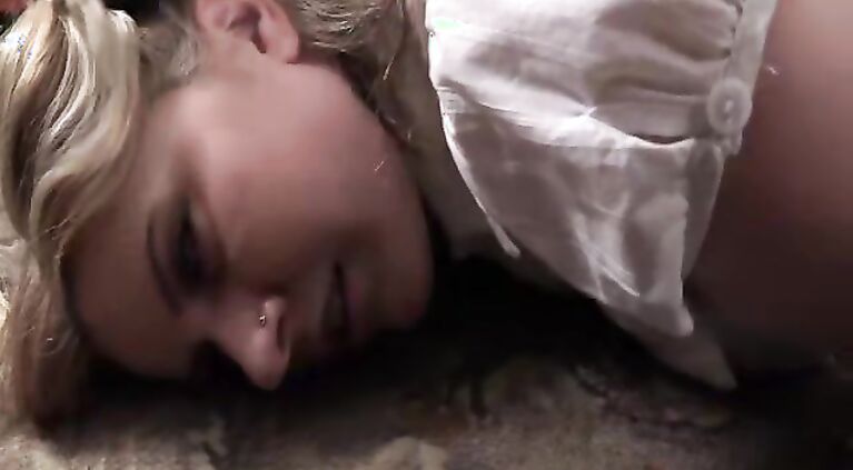 Mom tricked into sucking on a huge dick and then violently fucked during lesbian rape xxx porn.