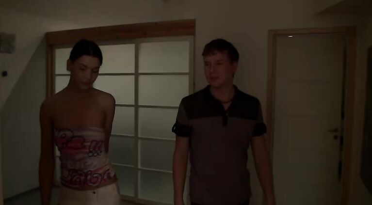 Hot blowjob and oral sex scene featuring a girl getting forced into it in this forced family porn movie.