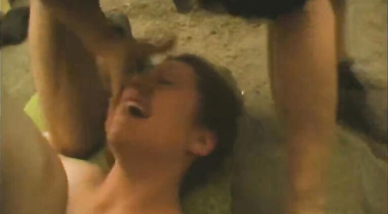 Homemade brutal porn video of young girl forced into a blowjob.