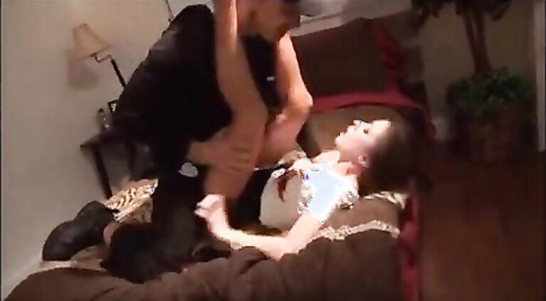 Mom struggling against forced anal sex in hardcore xxx rape movie.
