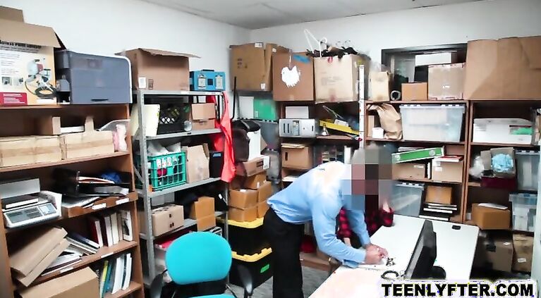 Teen thief & corrupted cops - rough threesome sex