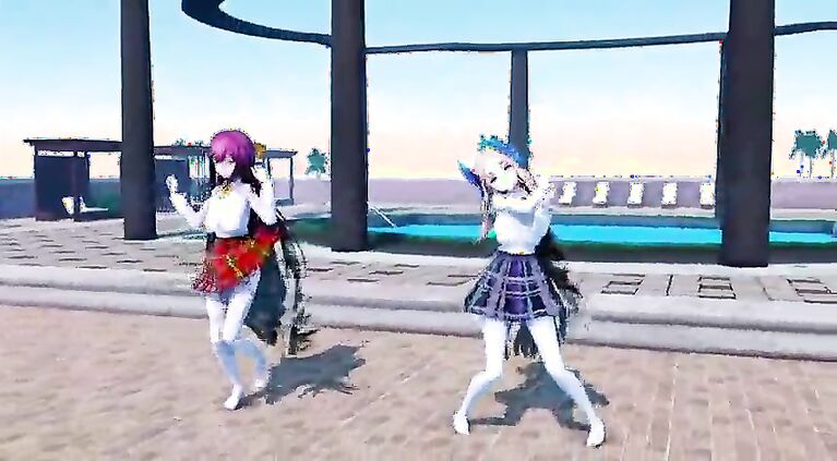Manic destruction girl in the morning breeze and kamikaze