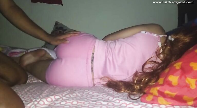 secret creampie! my stepdad has a habit of sticking his hard cock in me when me in bed