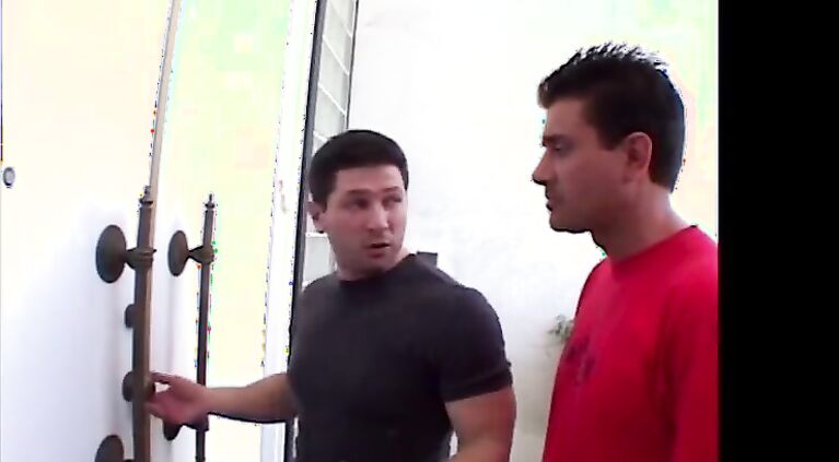Sluts asshole expanded by two dicks
