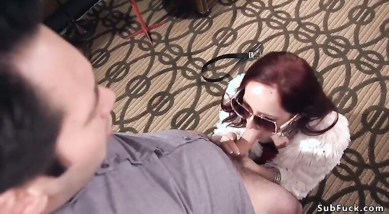 Dude orders slut and anal bdsm fucks her