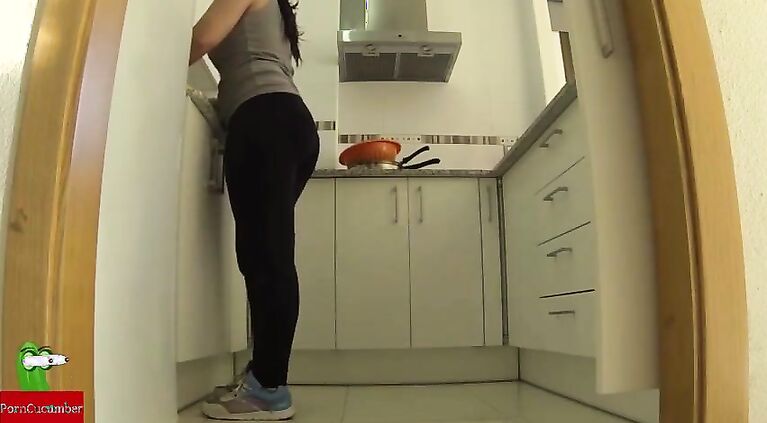 They decide to fuck and masturbate in the kitchen IV 017