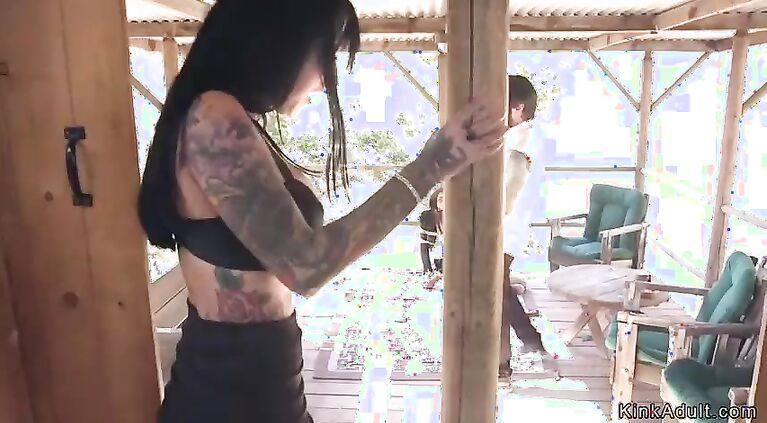 Couple of robbers fucking tied up neighbor